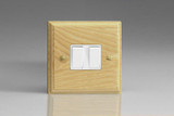 Varilight Ash Kilnwood 10A 1 or 2-Way Rocker Switch (1-3 Gang)