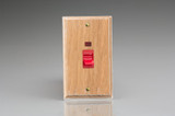 Varilight Limed Oak Kilnwood 45A Cooker Switch