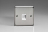 Varilight Matt Chrome 1-Gang Telephone Master Socket