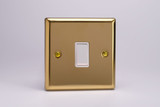 Varilight Victorian Brass 1-Gang 10A Retractive Switch