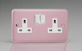 Varilight Rose Pink Lily 13A Double Pole Switched Socket (1-2 Gang)