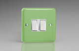 Varilight Beryl Green Lily 10A 1- or 2-Way Rocker Switch (1-4 Gang)