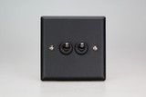 Varilight Matt Black 10A 1 or 2 Way Iridium Toggle Switch (1-4 Gang)