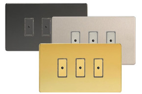 Varilight V-Pro Screwless Eclique2 3-Gang Master Dimmer / Slave Unit