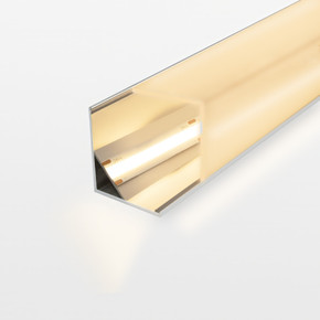 2M Square Corner Wide Aluminium Profile With Clip-In Frosted Diffuser 30mm x 30mm