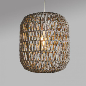 Cabral Pendant Shade in Grey Rattan