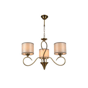 Antique Brass Arm Grey Cylinder Shaded Candle Vintage Chandelier Ceiling Light E27 Fittings Antique Brass Arm Grey Cylinder Shaded Candle Vintage Chandelier Ceiling Light E27 Fittings