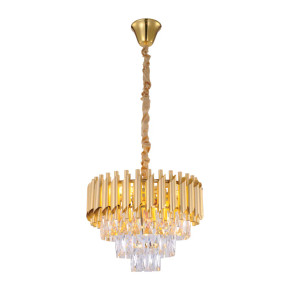 Orbit Glow Design Tiered Crystal Modern Chandelier Ceiling Light - Gold Orbit Glow Design Tiered Crystal Modern Chandelier Ceiling Light - Gold