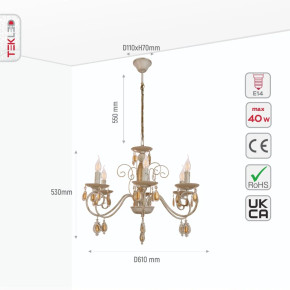 Elegant Amber Crystal Metal Arm Ceiling Chandelier Light Elegant Amber Crystal Metal Arm Ceiling Chandelier Light