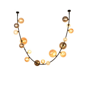 Dimmable Multi-Glass Globe Branch Pendant Light