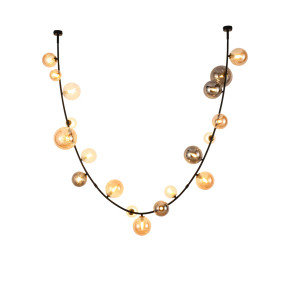 Dimmable Multi-Glass Globe Branch Pendant Light