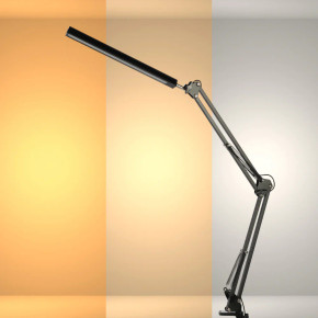 Black LED Long Arm Dimming Desk Light
