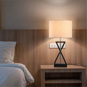 Black Nickel Flaxen Nordic Art Deco Table Lamp Black Nickel Flaxen Nordic Art Deco Table Lamp