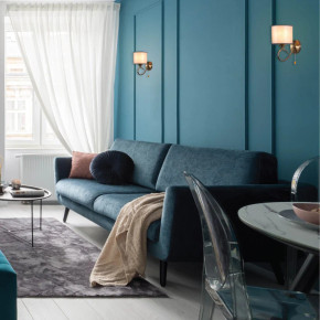 Grey Fabric Shade Antique Brass Hook Metal Vintage Retro Classic Wall Light with Pull Down Switch