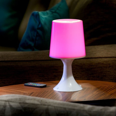 Auraglow Table Lamp Colour-Changing LED with Remote Control