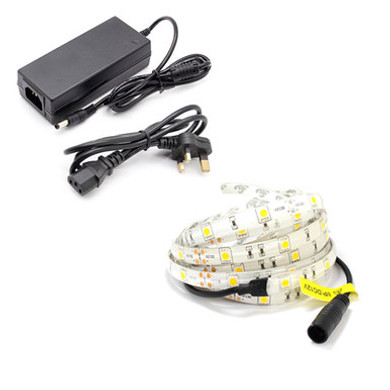 5m Single Colour LED Strip Light Kit (30x5050, 7.2W, 510LM)