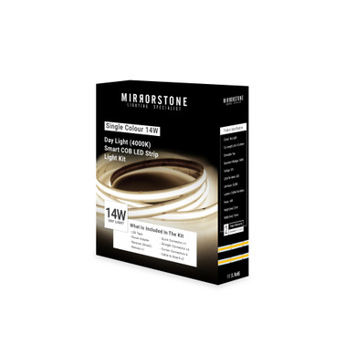  Aon Single Colour 14W Day Light (4000K) Smart COB LED Strip Light Kit 