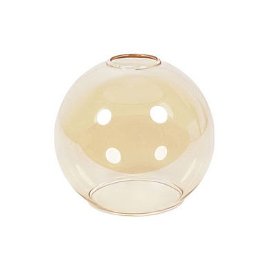 Bellamy Pendant Shade Small Globe in Amber Glass