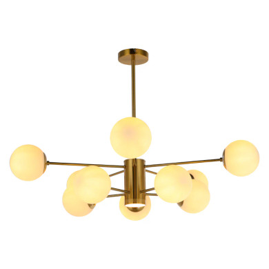 Luminary Opal Globe Chandelier | LED Illumination | 10 Globe