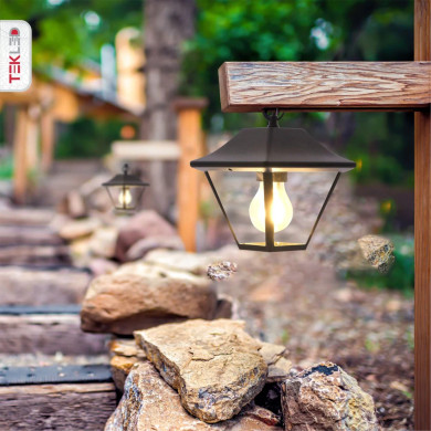 Matte Black Cottage Pendant Ceiling Light