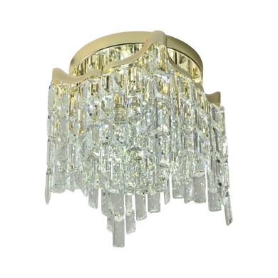 Star Crystal Flush Chandelier Ceiling Light
