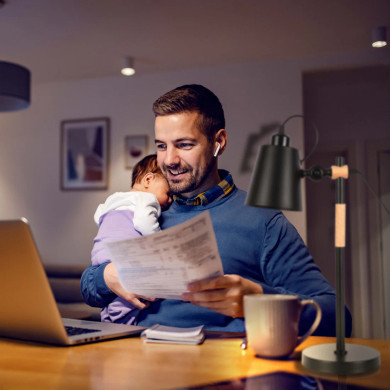 Scandinavian Inspired Sleek E27 Desk Lamp