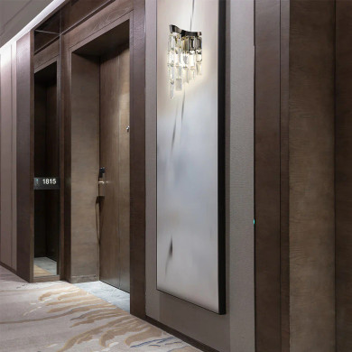 Star Crystal Chandelier Wall Light