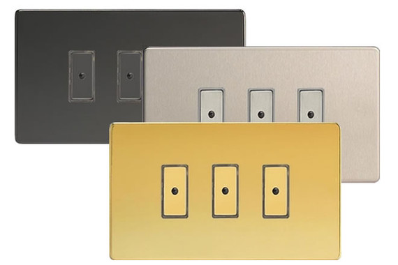 Varilight V-Pro Screwless Eclique2 3-Gang Master Dimmer / Slave Unit