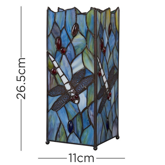 Tiffany Table Lamp with Dragonfly Design
