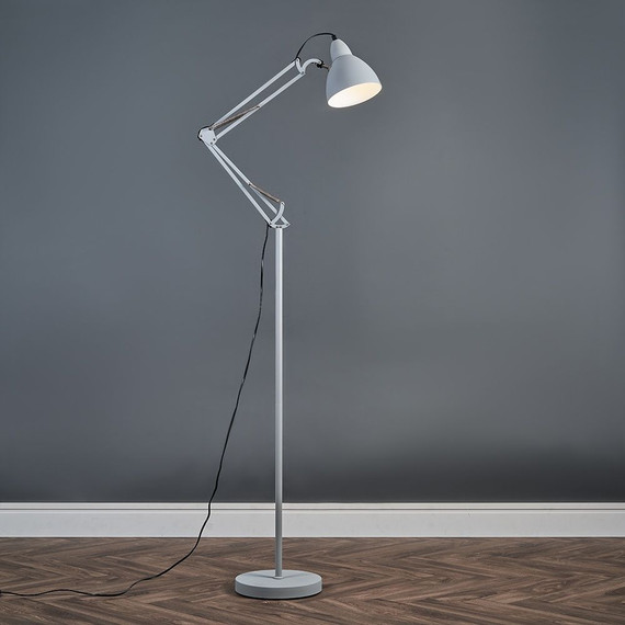 Noya Adjustable Floor Lamp in Black, Grey or Copper