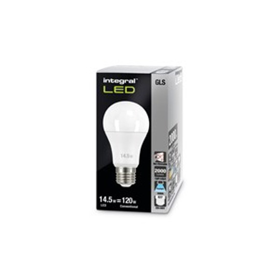 Integral LED E27 Globe (GLS) Frosted Bulb 14.5W (100W) Non-Dimmable