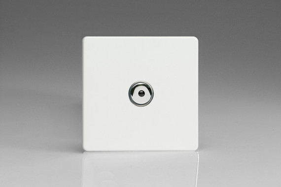 Varilight Premium White Screwless 1-Way V-Pro IR Remote/Touch Control Master LED Dimmer 0-100W (1-2 Gang)