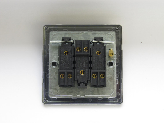Varilight Brushed Bronze Screwless 10A 1 or 2 Way Iridium Rocker Switch (1-4 Gang)