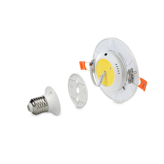 6W Narrow Frame Recessed LED Panel With E27 Base (SKU: MS-Z120-6)