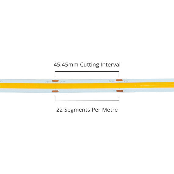 Aon Single Colour 24V COB 14W Day Light 4000K LED Strip Lights