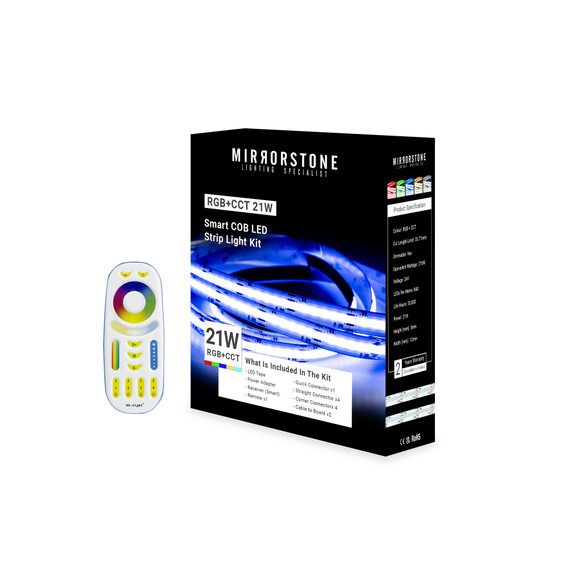 Aon RGB+CCT 21W Smart COB LED Strip Light 5m Kit Aon RGB+CCT 21W Smart COB LED Strip Light 5m Kit