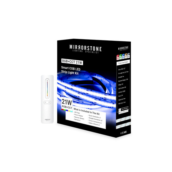 Aon RGB+CCT 21W Smart COB LED Strip Light 5m Kit