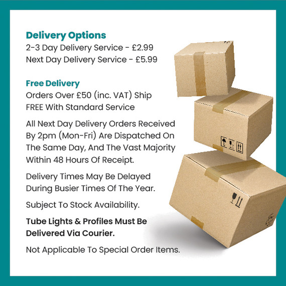 2M Corner Wide Aluminium Profile With Clip-In Frosted Diffuser 18.2mm x 18.2mm