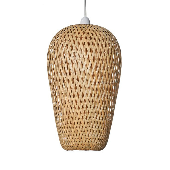 Malay Pendant Shade in Natural Bamboo