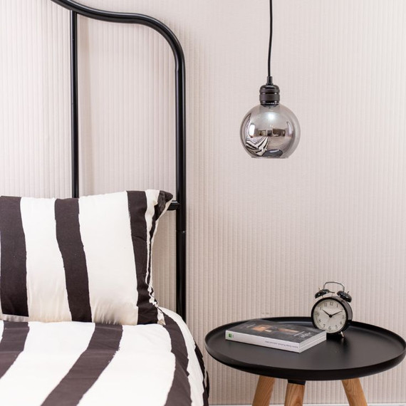 Bellamy Pendant Shade Small Globe in Smoked Glass