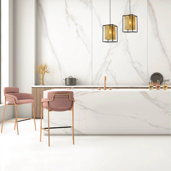 Matte Gold Metal Shade Black Cage Pendant or Island Ceiling Light E27 Fitting