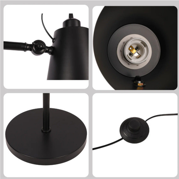 Sleek Nordic Floor Lamp with Oak Wood Detail
