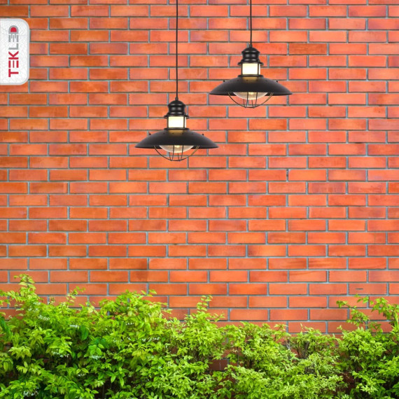 Matte Black Sunflower Pendant Lamp Ceiling Light
