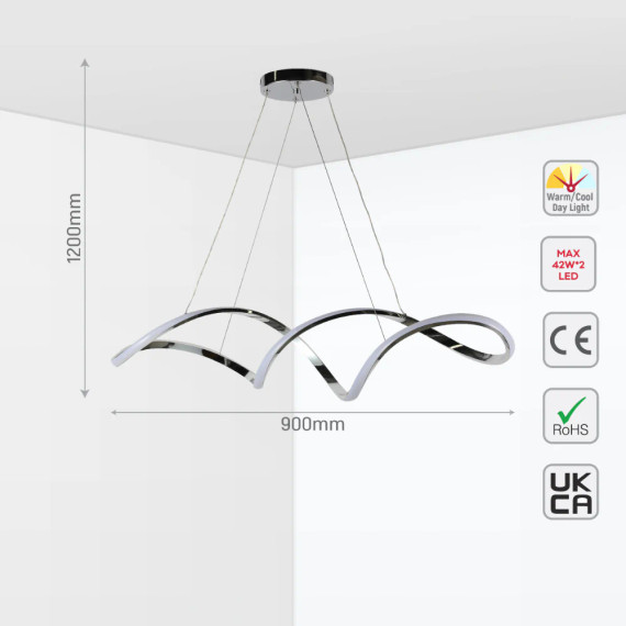 Elegant Infinity LED Indoor Pendant Light