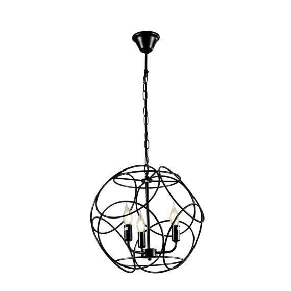 Modern Globe Cage Pendant Chandelier Ceiling Light