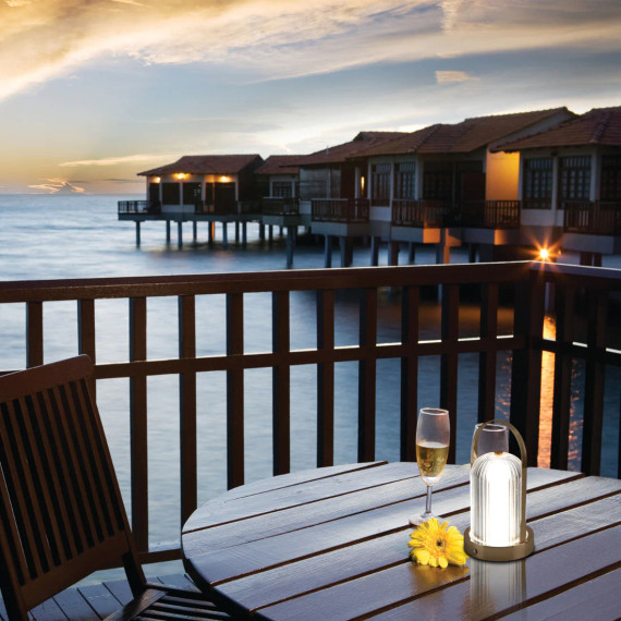 Gleam Guard Rechargeable Lantern Table Lamp