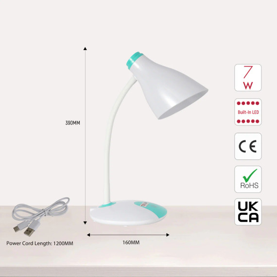 Adjustable Gooseneck Modern LED Desk Lamp