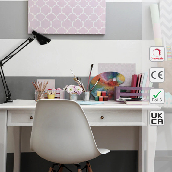 Modern Swing Arm Dimmable LED Desk Lamp
