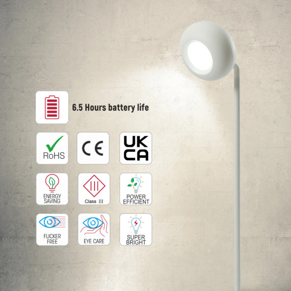 Modern Rechargeable Portable Minimalist Detachable LED Desk Lamp