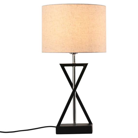 Black Nickel Flaxen Nordic Art Deco Table Lamp
